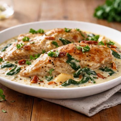 Chicken with cream