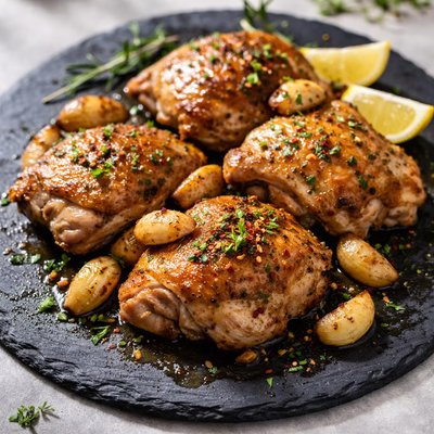 Chicken with garlic