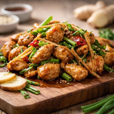 Chicken with ginger