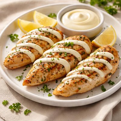 Chicken with mayonnaise
