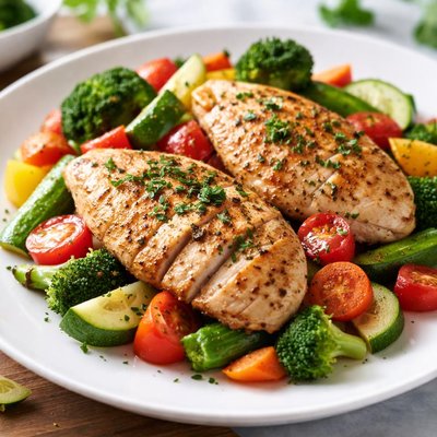 Chicken with mixed vegetables