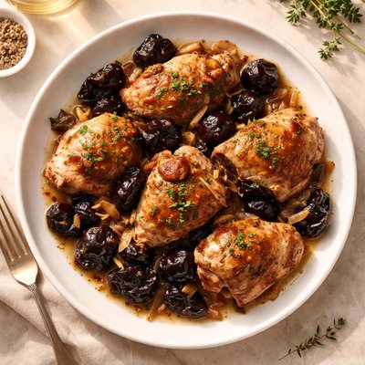 Chicken with prunes