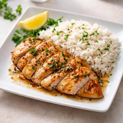 Chicken with white rice