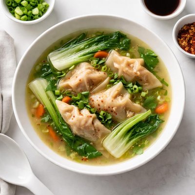 Chicken wonton soup