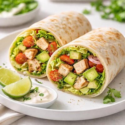 Chicken wrap avocado