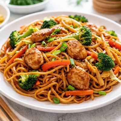 Chicken yakisoba
