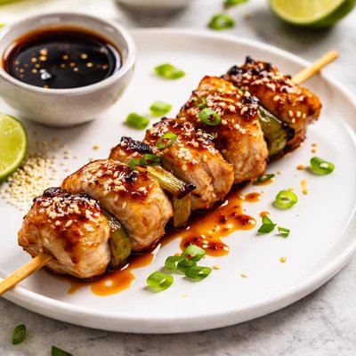 Chicken yakitori skewer