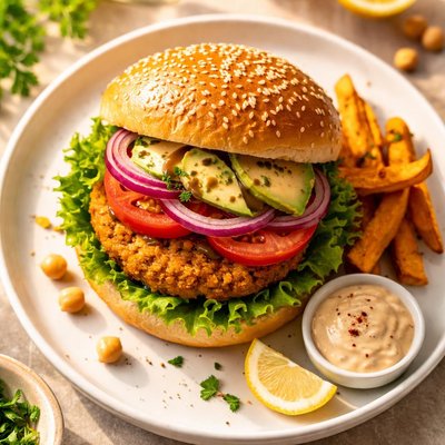Chickpea burger