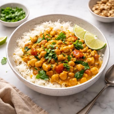 Chickpea cashew curry