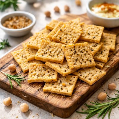 Chickpea crackers