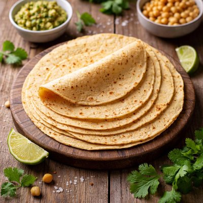 Chickpea flour tortillas