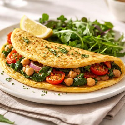 Chickpea omelette