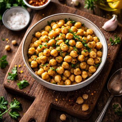 Chickpeas cooked