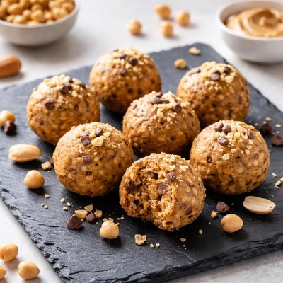 Chickpeas penut butter protein ball