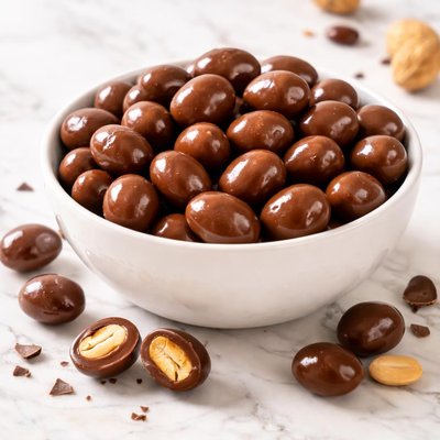 Chicolated covered peanuts