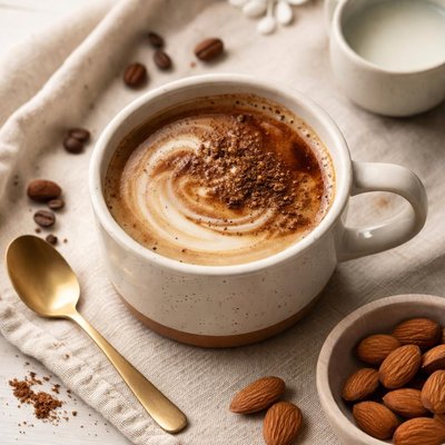 Chicory coffee with almond milk