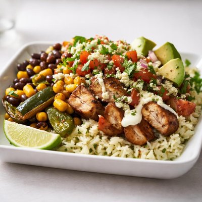 Chiecken poblano bowl