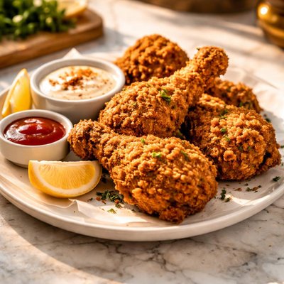 Chiken leg peice fried