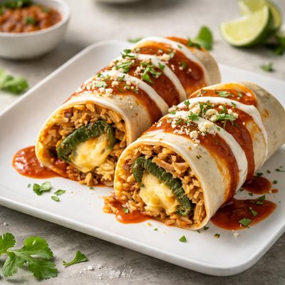 Chile relleno burrito