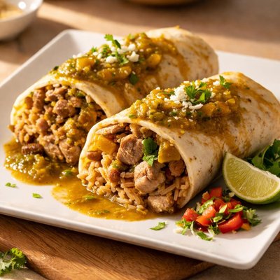 Chile verde burrito