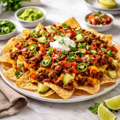 Chili cheese nachos