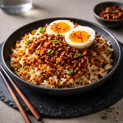 Chili crisp rice