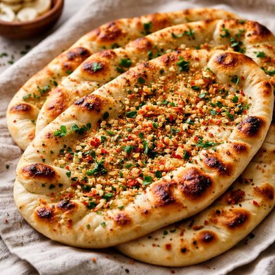 Chili garlic naan