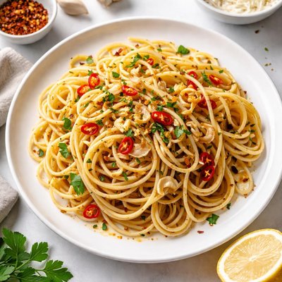 Chili garlic pasta