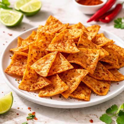 Chili lime protein chips