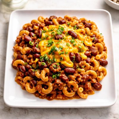 Chili mac and cheese
