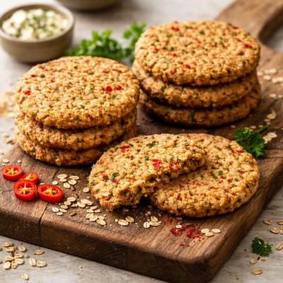 Chili oatcakes