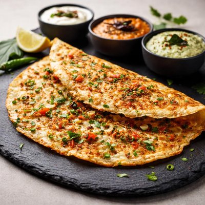 Chili rava dosa