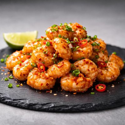 Chili rock shrimp
