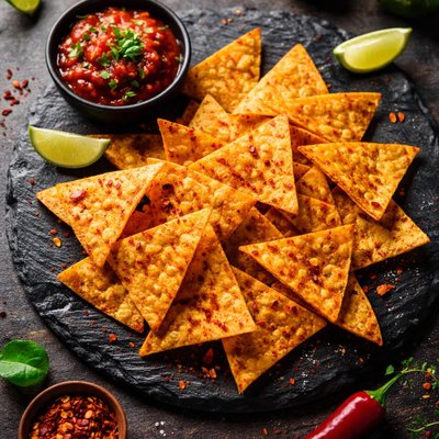 Chili tortilla chips