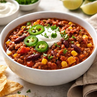 Chili with beans and corn