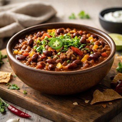 Chili with beans and vegetables