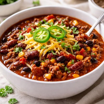 Chili with ground beef