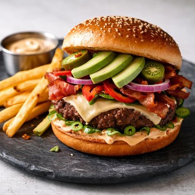 Chilis alexs santa fe burger