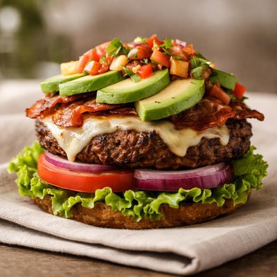 Chilis alwx santafe burger no bun no sauce