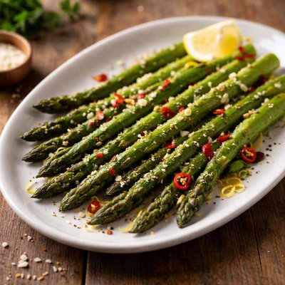 Chilis roasted aspargus
