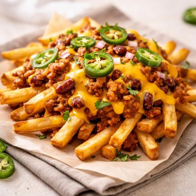 Chilli cheese fries