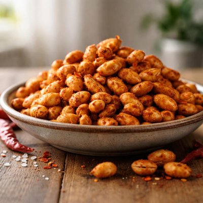 Chilli flavoured peanuts