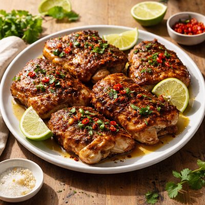 Chilli lime chicken thighs