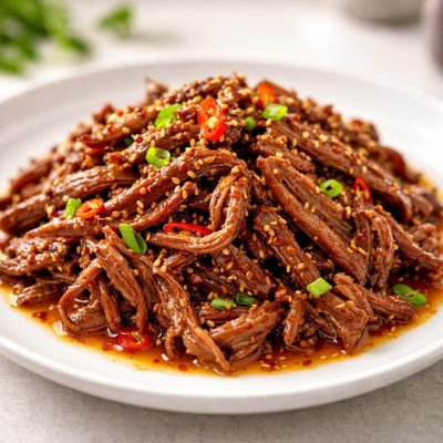 Chilli shredded beef