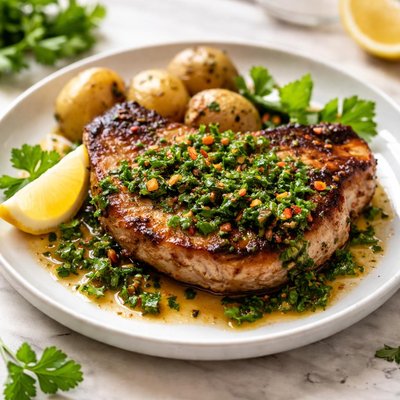 Chimchurri pork chop