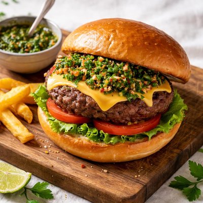 Chimichurri burger