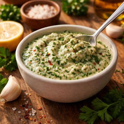 Chimichurri cream