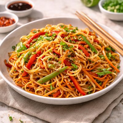 Chin chin hakka noodles
