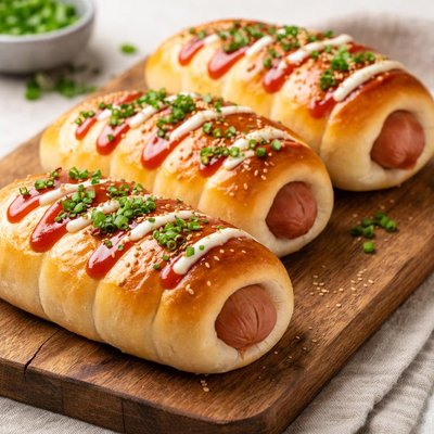 Chinese bakery hot dog bun