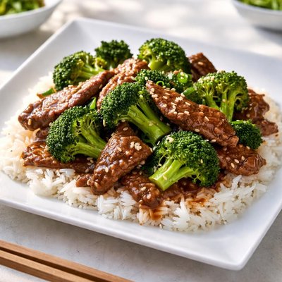 Chinese beef and broccoli
